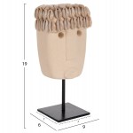 ΕΠΙΤΡΑΠΕΖΙΟ ΔΙΑΚΟΣΜΗΤΙΚΟ ΠΡΟΣΩΠΟ HM4313 PARAS STONE ΣΕ ΜΕΤΑΛΛΙΚΟ ΜΑΥΡΟ STAND 9x6x19Yεκ.