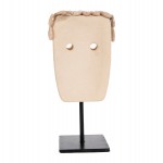 ΕΠΙΤΡΑΠΕΖΙΟ ΔΙΑΚΟΣΜΗΤΙΚΟ ΠΡΟΣΩΠΟ HM4313 PARAS STONE ΣΕ ΜΕΤΑΛΛΙΚΟ ΜΑΥΡΟ STAND 9x6x19Yεκ.