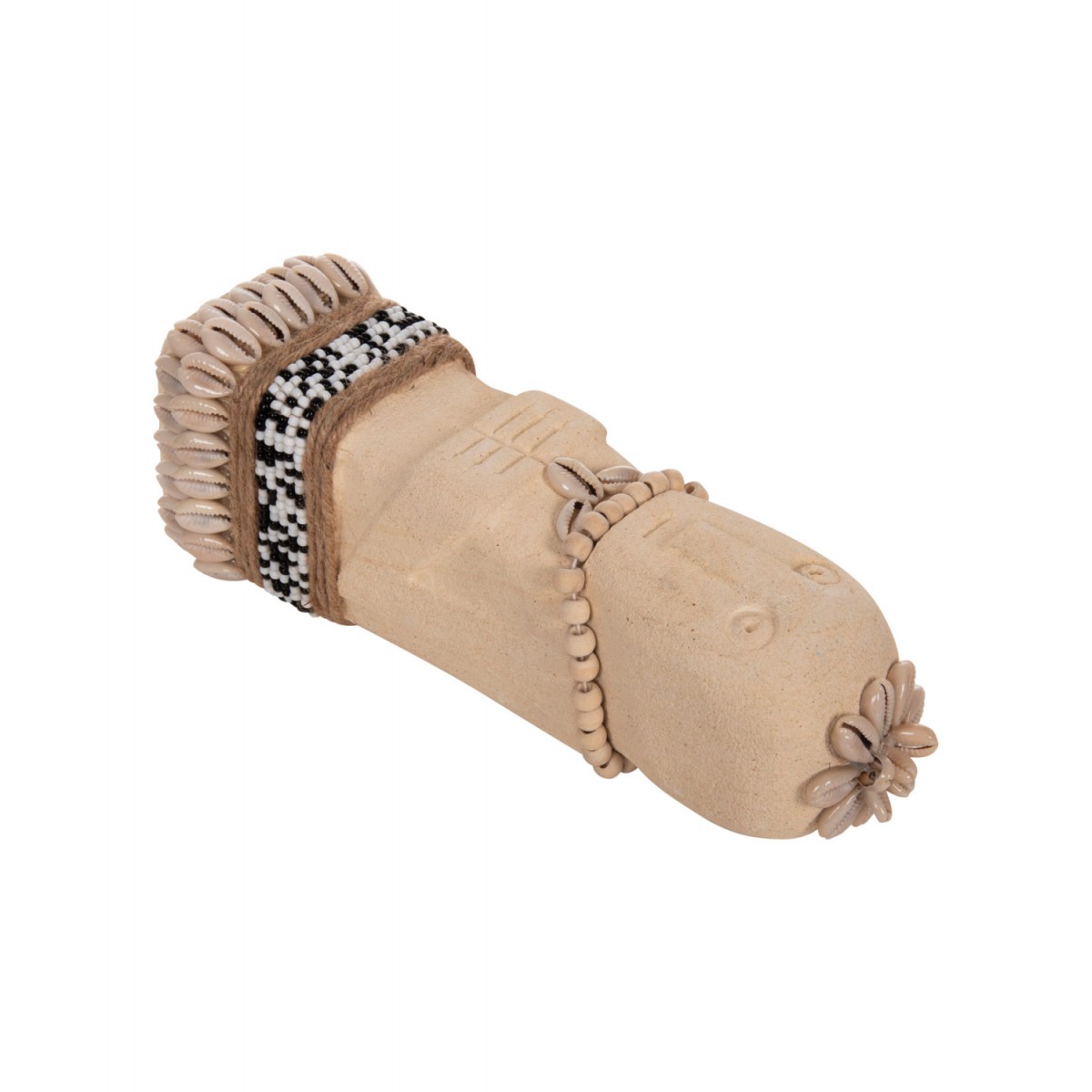 ΕΠΙΤΡΑΠΕΖΙΟ ΑΓΑΛΜΑΤΙΔΙΟ SUMBA HM4308 ΛΕΥΚΟ PARAS STONE-ΧΑΝΤΡΕΣ-SEAGRASS ΣΧΟΙΝΙ 7x8x22Yεκ.