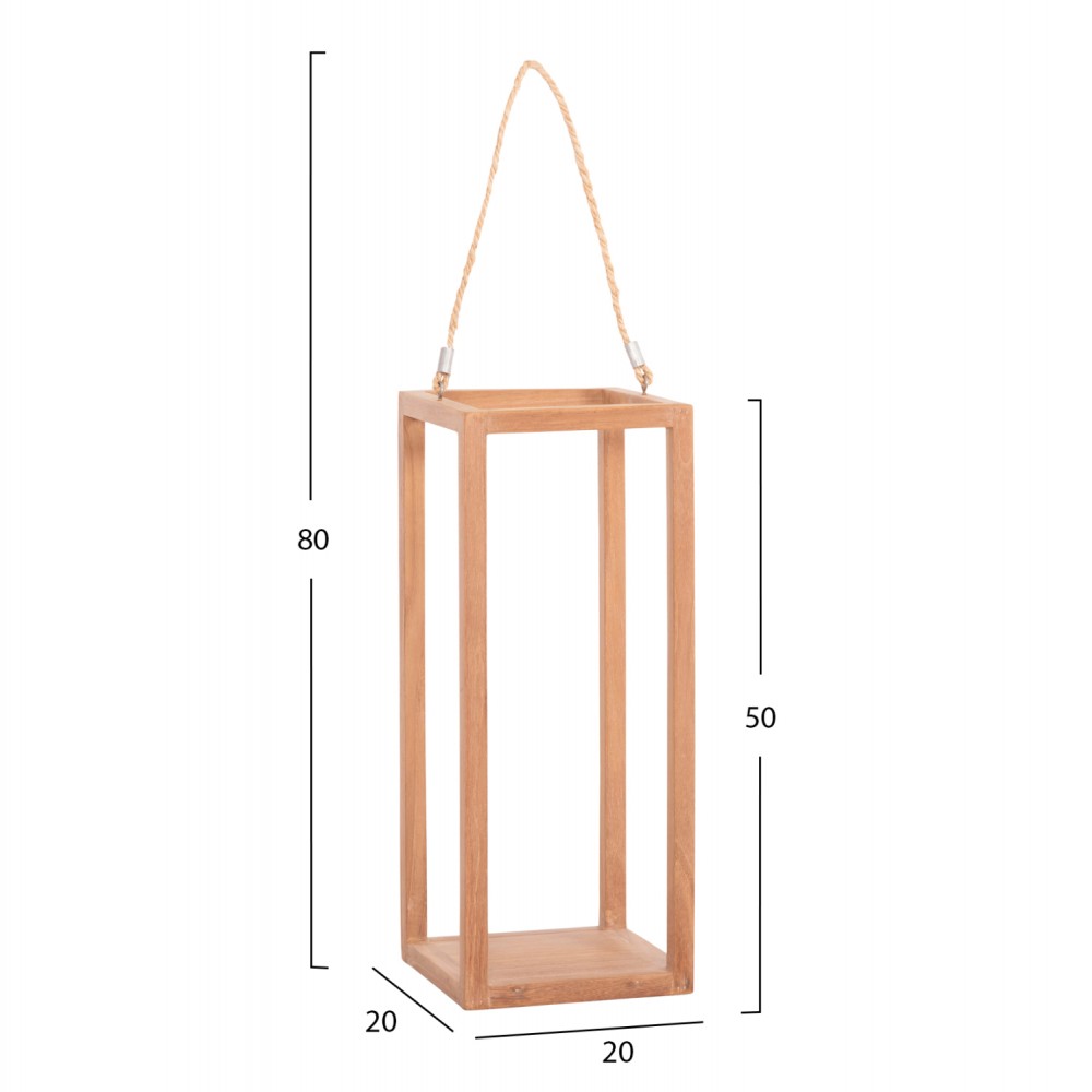 ΕΠΙΤΡΑΠΕΖΙΟ ΔΙΑΚΟΣΜΗΤΙΚΟ ΦΑΝΑΡΙ ΓΙΑ ΚΕΡΙ FENT HM4582 ΞΥΛΟ TEAK ΦΥΣΙΚΟ 20x20x50-80Υεκ.