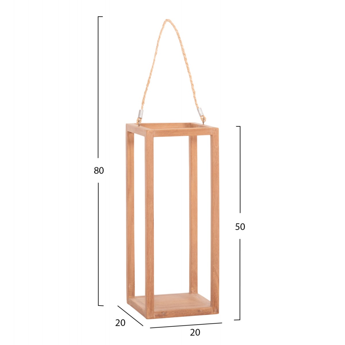 ΕΠΙΤΡΑΠΕΖΙΟ ΔΙΑΚΟΣΜΗΤΙΚΟ ΦΑΝΑΡΙ ΓΙΑ ΚΕΡΙ FENT HM4582 ΞΥΛΟ TEAK ΦΥΣΙΚΟ 20x20x50-80Υεκ.