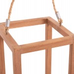 ΕΠΙΤΡΑΠΕΖΙΟ ΔΙΑΚΟΣΜΗΤΙΚΟ ΦΑΝΑΡΙ ΓΙΑ ΚΕΡΙ FENT HM4582 ΞΥΛΟ TEAK ΦΥΣΙΚΟ 20x20x50-80Υεκ.