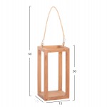 ΕΠΙΤΡΑΠΕΖΙΟ ΔΙΑΚΟΣΜΗΤΙΚΟ ΦΑΝΑΡΙ ΓΙΑ ΚΕΡΙ FENT HM4583 ΞΥΛΟ TEAK ΦΥΣΙΚΟ 15x15x30-53Υεκ.