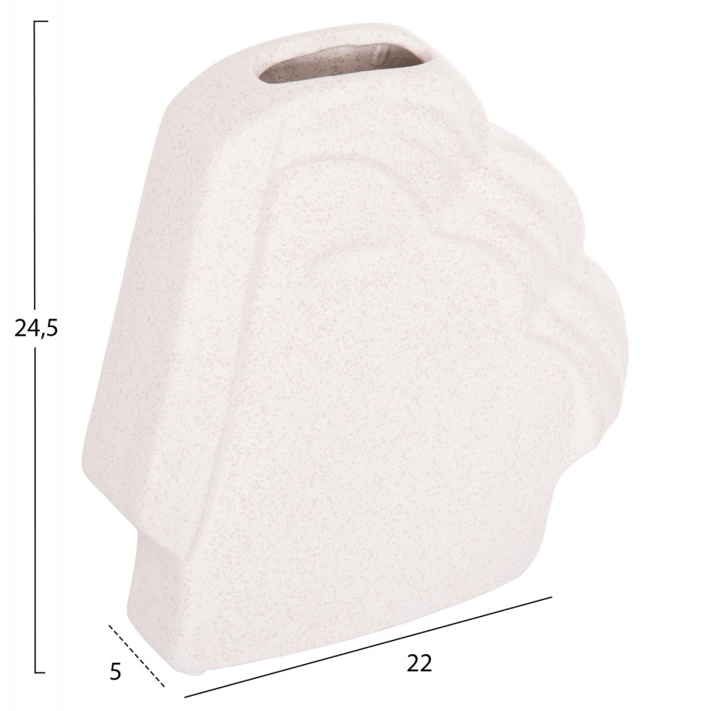 ΕΠΙΤΡΑΠΕΖΙΟ ΚΕΡΑΜΙΚΟ ΔΙΑΚΟΣΜΗΤΙΚΟ HUMANS HM4585 ΕΚΡΟΥ-ΥΦΗ ΚΡΥΣΤΑΛΛΟΥ 22x5x24.5Υεκ