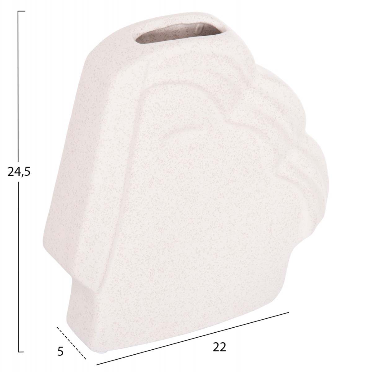 ΕΠΙΤΡΑΠΕΖΙΟ ΚΕΡΑΜΙΚΟ ΔΙΑΚΟΣΜΗΤΙΚΟ HUMANS HM4585 ΕΚΡΟΥ-ΥΦΗ ΚΡΥΣΤΑΛΛΟΥ 22x5x24.5Υεκ