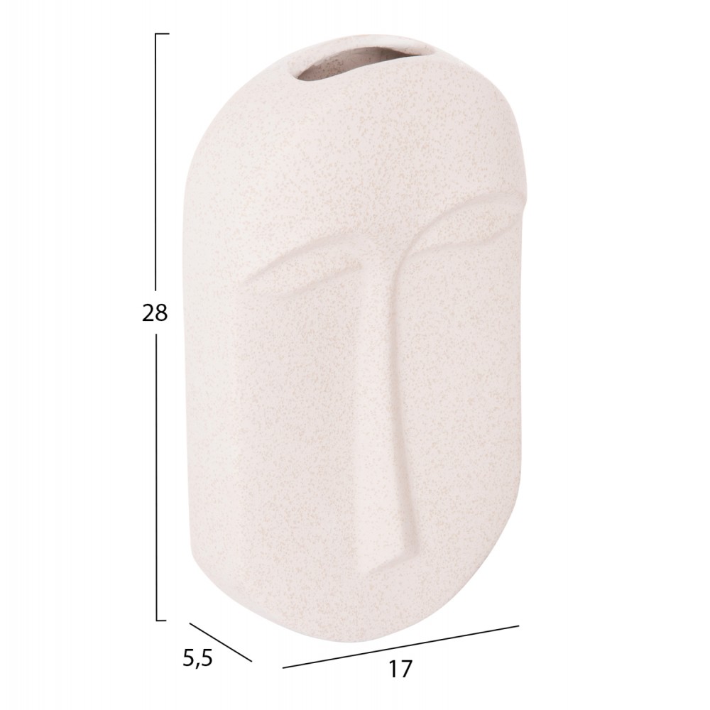 ΕΠΙΤΡΑΠΕΖΙΟ ΚΕΡΑΜΙΚΟ ΔΙΑΚΟΣΜΗΤΙΚΟ HUMANS HM4586 ΕΚΡΟΥ ΚΡΥΣΤΑΛΛΙΚΟ 17x5.5x28Υεκ