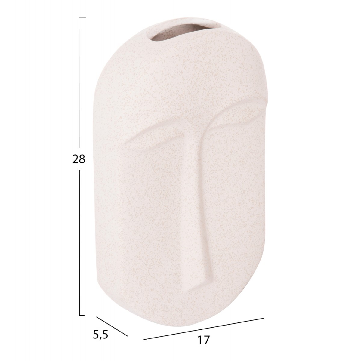 ΕΠΙΤΡΑΠΕΖΙΟ ΚΕΡΑΜΙΚΟ ΔΙΑΚΟΣΜΗΤΙΚΟ HUMANS HM4586 ΕΚΡΟΥ ΚΡΥΣΤΑΛΛΙΚΟ 17x5.5x28Υεκ