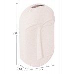 ΕΠΙΤΡΑΠΕΖΙΟ ΚΕΡΑΜΙΚΟ ΔΙΑΚΟΣΜΗΤΙΚΟ HUMANS HM4586 ΕΚΡΟΥ ΚΡΥΣΤΑΛΛΙΚΟ 17x5.5x28Υεκ