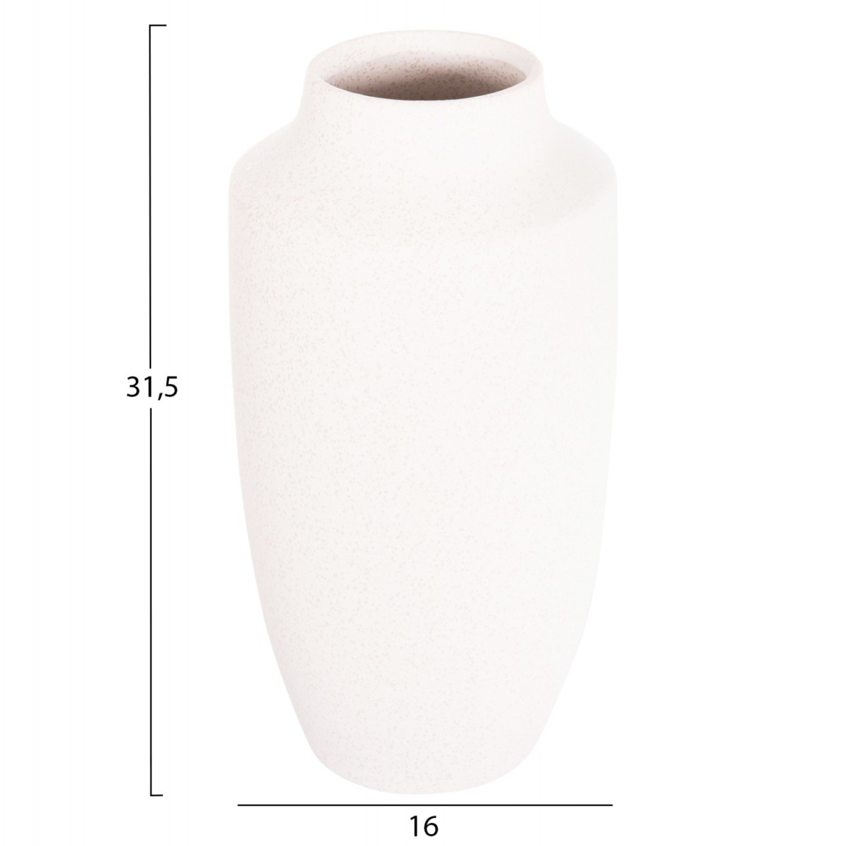 ΕΠΙΤΡΑΠΕΖΙΟ ΚΕΡΑΜΙΚΟ ΔΙΑΚΟΣΜΗΤΙΚΟ ΒΑΖΟ GALAD HM4588.01 ΕΚΡΟΥ ΚΡΥΣΤΑΛΛΙΚΟ Φ16x32Υεκ