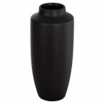 ΕΠΙΤΡΑΠΕΖΙΟ ΚΕΡΑΜΙΚΟ ΔΙΑΚΟΣΜΗΤΙΚΟ ΒΑΖΟ GALAD HM4587.02 ΜΑΥΡΟ ΜΑΤ Φ17,5x40Υ εκ.