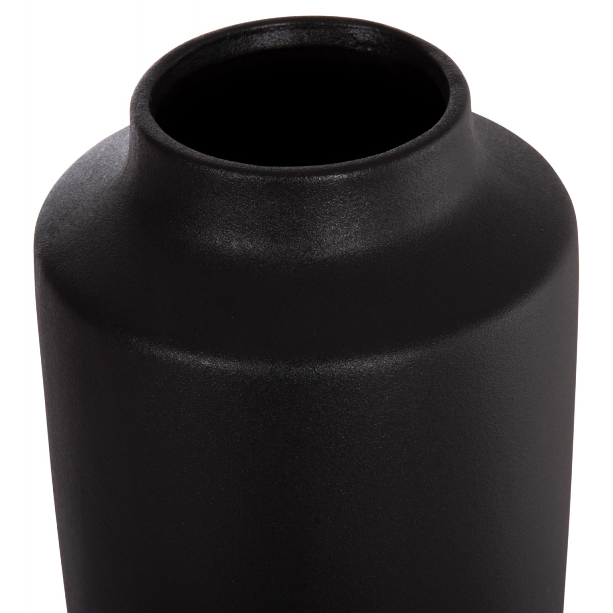 ΕΠΙΤΡΑΠΕΖΙΟ ΚΕΡΑΜΙΚΟ ΔΙΑΚΟΣΜΗΤΙΚΟ ΒΑΖΟ GALAD HM4587.02 ΜΑΥΡΟ ΜΑΤ Φ17,5x40Υ εκ.