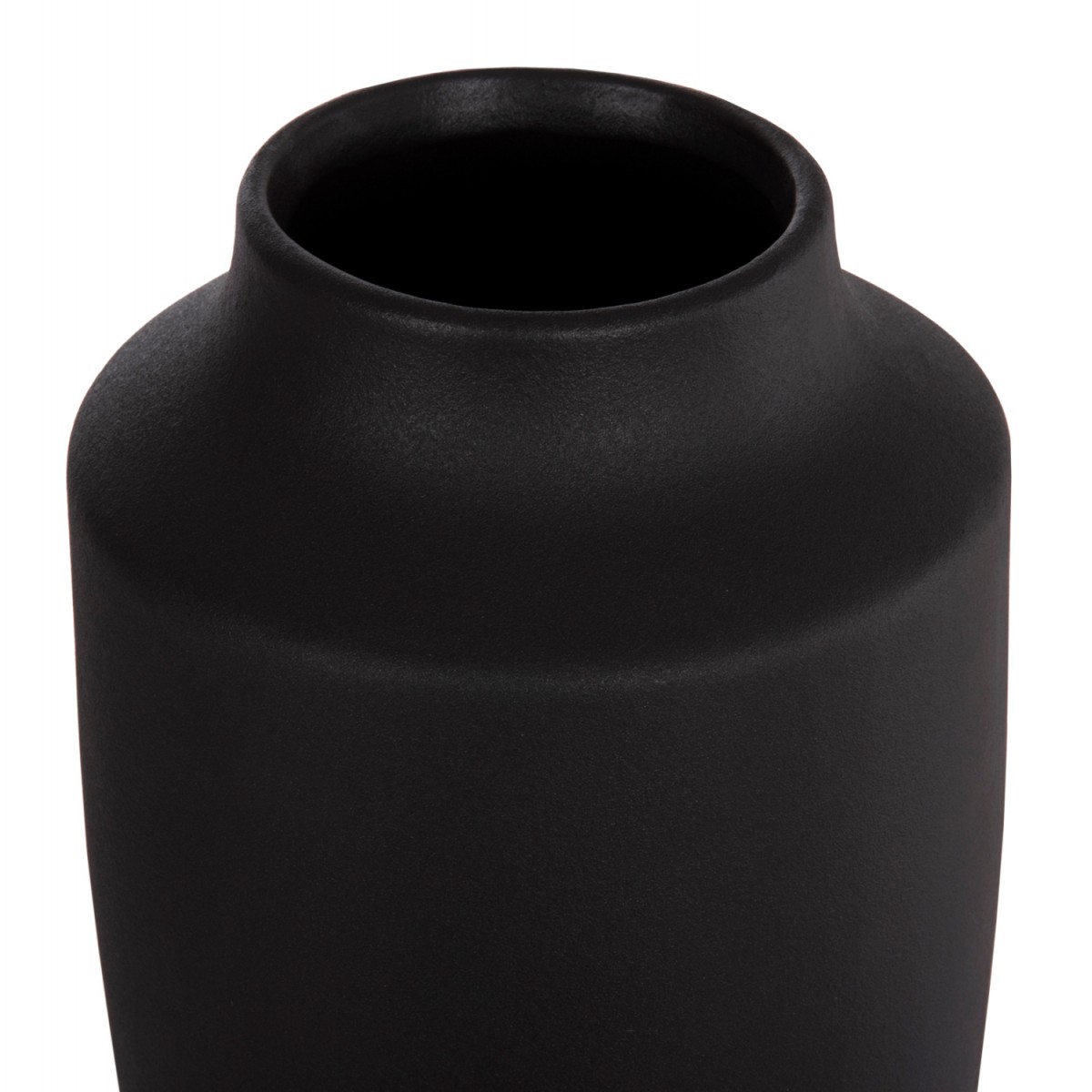 ΕΠΙΤΡΑΠΕΖΙΟ ΚΕΡΑΜΙΚΟ ΔΙΑΚΟΣΜΗΤΙΚΟ ΒΑΖΟ GALAD HM4588.02 ΜΑΥΡΟ ΜΑΤ Φ16x32Υεκ