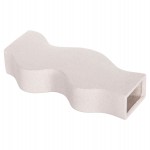 ΕΠΙΤΡΑΠΕΖΙΟ ΚΕΡΑΜΙΚΟ ΔΙΑΚΟΣΜΗΤΙΚΟ ΣΕΙΡΑ SEBOR HM4589.01 ΕΚΡΟΥ ΚΡΥΣΤΑΛΛΙΚΟ 14x6.5x30Υεκ