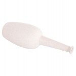 ΕΠΙΤΡΑΠΕΖΙΟ ΚΕΡΑΜΙΚΟ ΔΙΑΚΟΣΜΗΤΙΚΟ ELENDIL HM4591.01 ΥΠΟΛΕΥΚΟ ΚΡΥΣΤΑΛΛΙΚΟ Φ12x39.5Υεκ