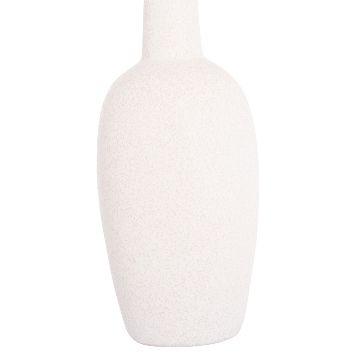 ΕΠΙΤΡΑΠΕΖΙΟ ΚΕΡΑΜΙΚΟ ΔΙΑΚΟΣΜΗΤΙΚΟ ELENDIL HM4591.01 ΥΠΟΛΕΥΚΟ ΚΡΥΣΤΑΛΛΙΚΟ Φ12x39.5Υεκ