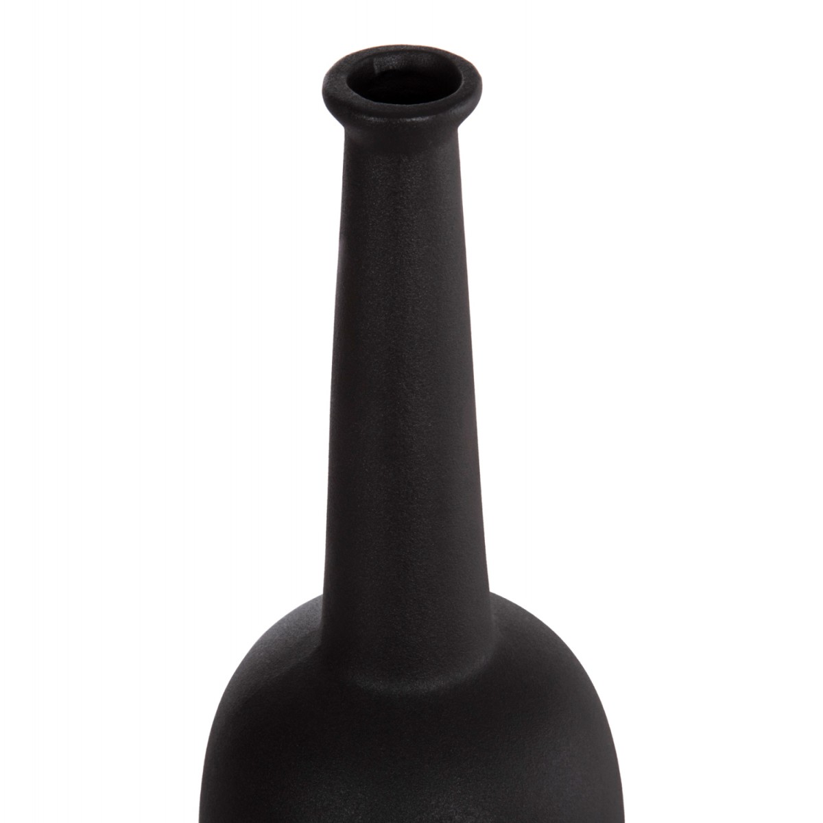 ΕΠΙΤΡΑΠΕΖΙΟ ΚΕΡΑΜΙΚΟ ΔΙΑΚΟΣΜΗΤΙΚΟ ELENDIL HM4591.02 ΜΑΥΡΟ ΜΑΤ Φ12x39.5Υεκ