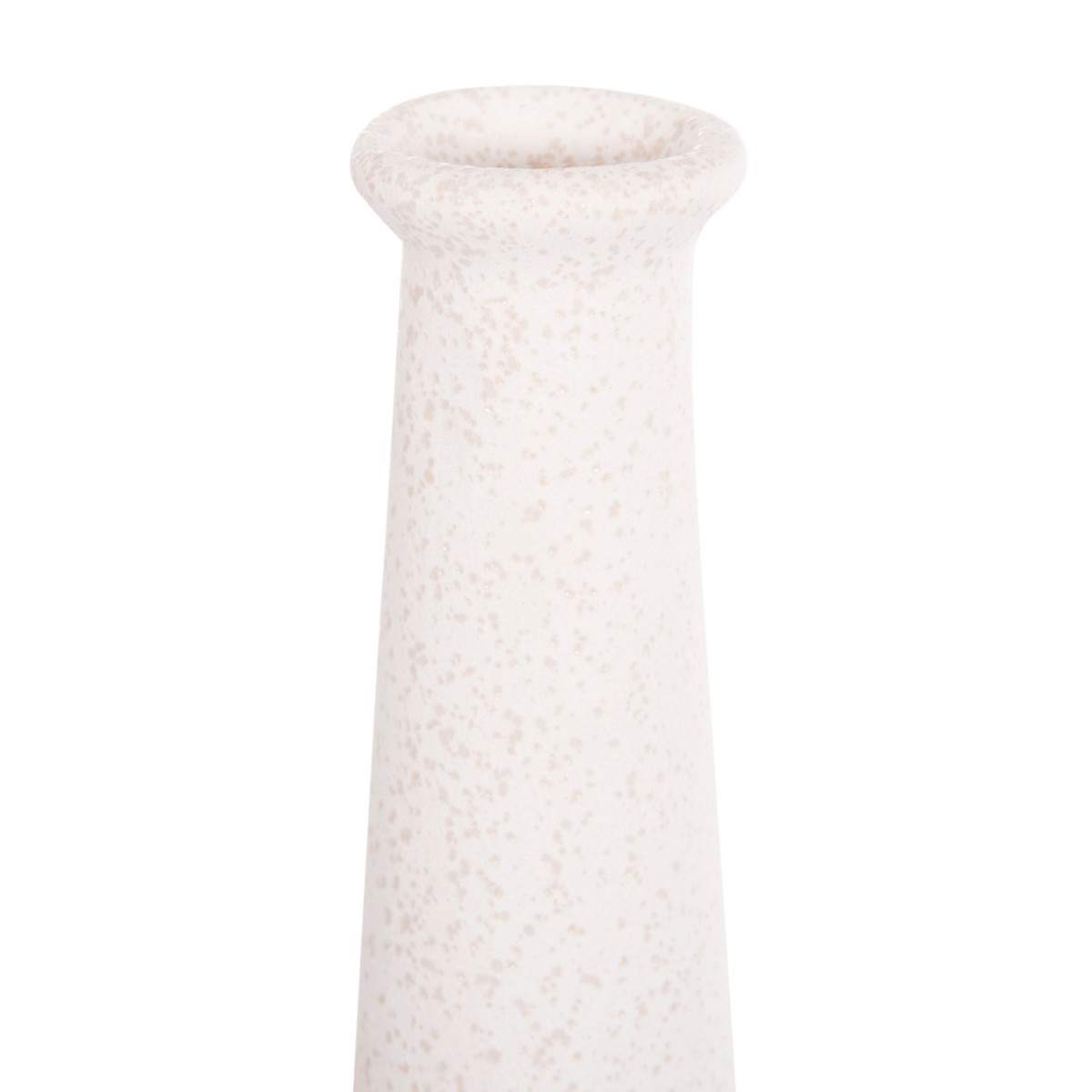 ΕΠΙΤΡΑΠΕΖΙΟ ΚΕΡΑΜΙΚΟ ΔΙΑΚΟΣΜΗΤΙΚΟ ELENDIL HM4592.01 ΥΠΟΛΕΥΚΟ ΚΡΥΣΤΑΛΛΙΚΟ Φ10x30Υ εκ