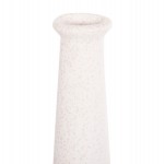 ΕΠΙΤΡΑΠΕΖΙΟ ΚΕΡΑΜΙΚΟ ΔΙΑΚΟΣΜΗΤΙΚΟ ELENDIL HM4592.01 ΥΠΟΛΕΥΚΟ ΚΡΥΣΤΑΛΛΙΚΟ Φ10x30Υ εκ