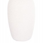 ΕΠΙΤΡΑΠΕΖΙΟ ΚΕΡΑΜΙΚΟ ΔΙΑΚΟΣΜΗΤΙΚΟ ELENDIL HM4592.01 ΥΠΟΛΕΥΚΟ ΚΡΥΣΤΑΛΛΙΚΟ Φ10x30Υ εκ