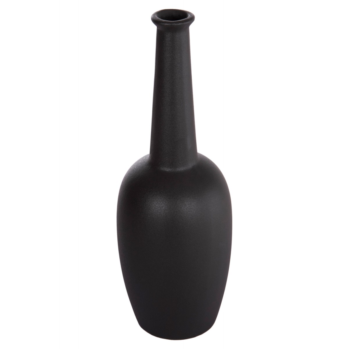 ΕΠΙΤΡΑΠΕΖΙΟ ΚΕΡΑΜΙΚΟ ΔΙΑΚΟΣΜΗΤΙΚΟ ELENDIL HM4592.02 ΜΑΥΡΟ ΜΑΤ Φ10x30Υεκ