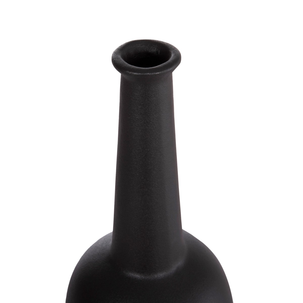 ΕΠΙΤΡΑΠΕΖΙΟ ΚΕΡΑΜΙΚΟ ΔΙΑΚΟΣΜΗΤΙΚΟ ELENDIL HM4592.02 ΜΑΥΡΟ ΜΑΤ Φ10x30Υεκ