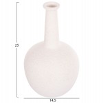 ΕΠΙΤΡΑΠΕΖΙΟ ΚΕΡΑΜΙΚΟ ΔΙΑΚΟΣΜΗΤΙΚΟ ELENDIL HM4593.01 ΥΠΟΛΕΥΚΟ ΚΡΥΣΤΑΛΛΙΚΟ Φ15x25Υεκ