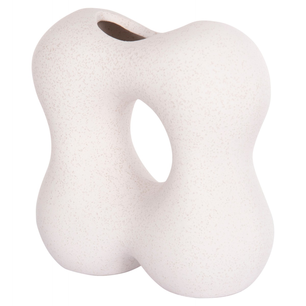 ΕΠΙΤΡΑΠΕΖΙΟ ΚΕΡΑΜΙΚΟ ΔΙΑΚΟΣΜΗΤΙΚΟ SEBOR HM4594.01 ΥΠΟΛΕΥΚΟ ΚΡΥΣΤΑΛΛΙΚΟ 18x9x18Υεκ