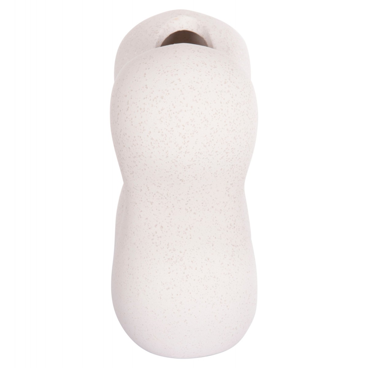 ΕΠΙΤΡΑΠΕΖΙΟ ΚΕΡΑΜΙΚΟ ΔΙΑΚΟΣΜΗΤΙΚΟ SEBOR HM4594.01 ΥΠΟΛΕΥΚΟ ΚΡΥΣΤΑΛΛΙΚΟ 18x9x18Υεκ