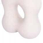 ΕΠΙΤΡΑΠΕΖΙΟ ΚΕΡΑΜΙΚΟ ΔΙΑΚΟΣΜΗΤΙΚΟ SEBOR HM4594.01 ΥΠΟΛΕΥΚΟ ΚΡΥΣΤΑΛΛΙΚΟ 18x9x18Υεκ