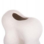 ΕΠΙΤΡΑΠΕΖΙΟ ΚΕΡΑΜΙΚΟ ΔΙΑΚΟΣΜΗΤΙΚΟ SEBOR HM4594.01 ΥΠΟΛΕΥΚΟ ΚΡΥΣΤΑΛΛΙΚΟ 18x9x18Υεκ