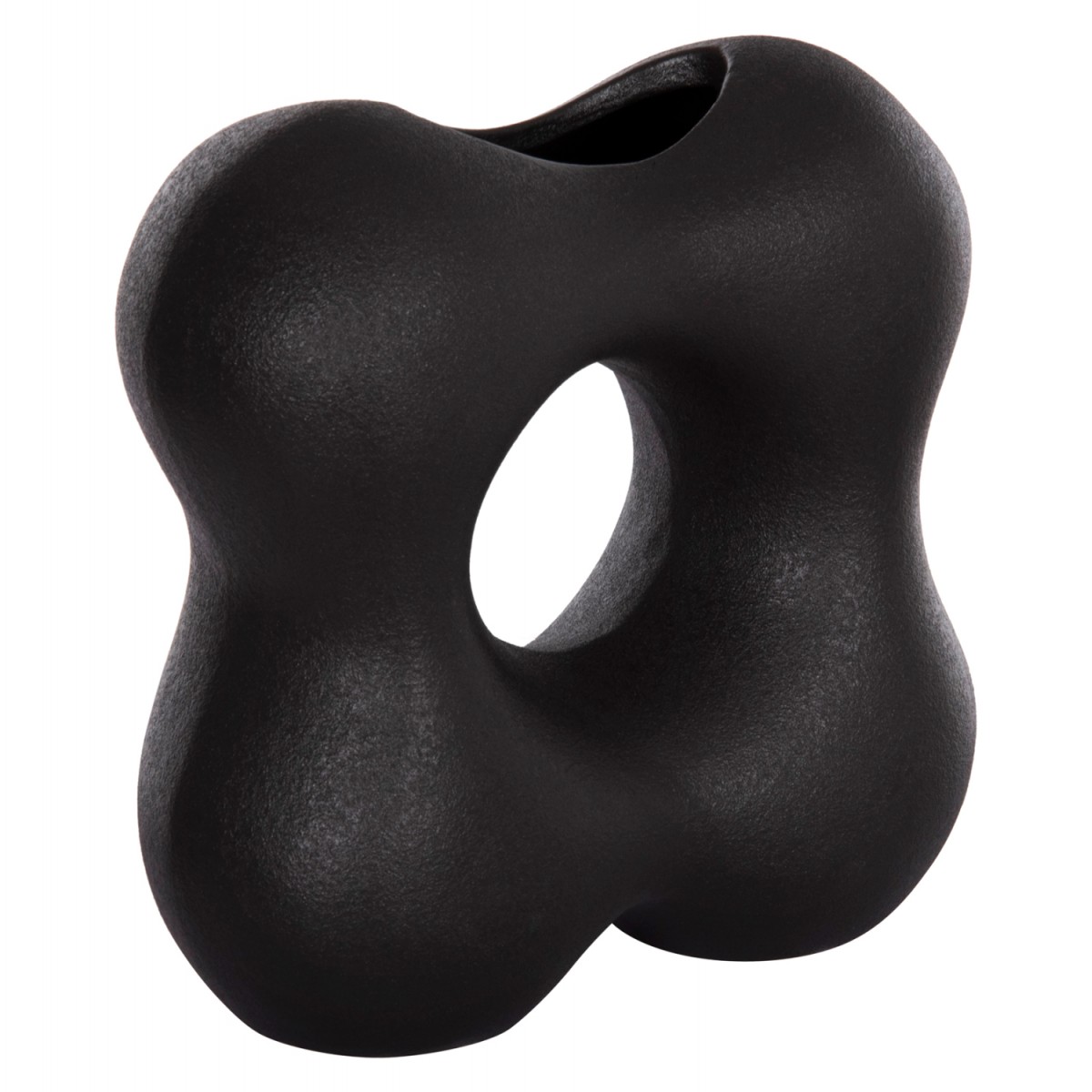 ΕΠΙΤΡΑΠΕΖΙΟ ΚΕΡΑΜΙΚΟ ΔΙΑΚΟΣΜΗΤΙΚΟ SEBOR HM4594.02 ΜΑΥΡΟ ΜΑΤ 18x9x18Υεκ