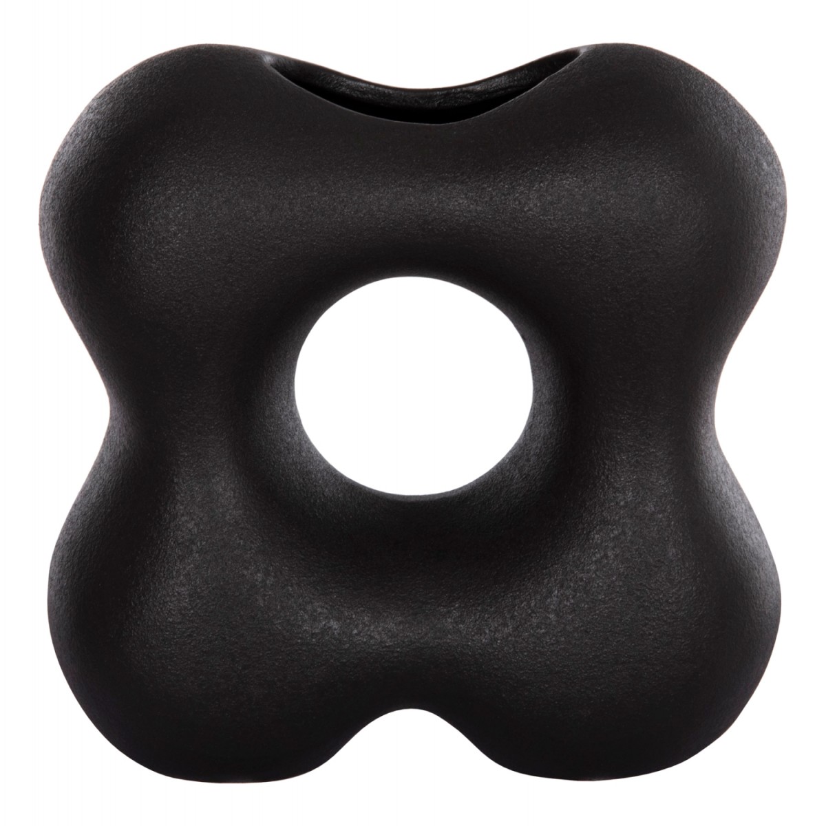 ΕΠΙΤΡΑΠΕΖΙΟ ΚΕΡΑΜΙΚΟ ΔΙΑΚΟΣΜΗΤΙΚΟ SEBOR HM4594.02 ΜΑΥΡΟ ΜΑΤ 18x9x18Υεκ