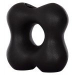 ΕΠΙΤΡΑΠΕΖΙΟ ΚΕΡΑΜΙΚΟ ΔΙΑΚΟΣΜΗΤΙΚΟ SEBOR HM4594.02 ΜΑΥΡΟ ΜΑΤ 18x9x18Υεκ