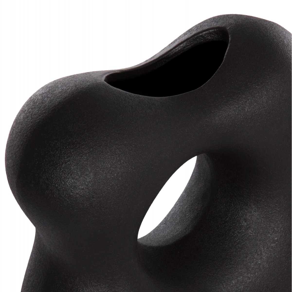 ΕΠΙΤΡΑΠΕΖΙΟ ΚΕΡΑΜΙΚΟ ΔΙΑΚΟΣΜΗΤΙΚΟ SEBOR HM4594.02 ΜΑΥΡΟ ΜΑΤ 18x9x18Υεκ