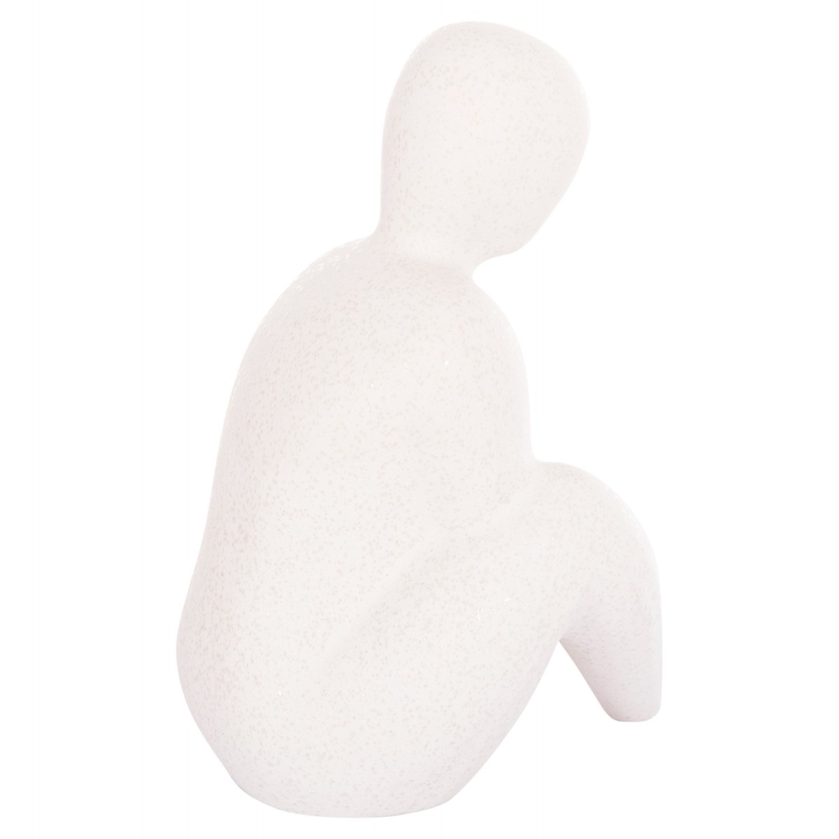 ΕΠΙΤΡΑΠΕΖΙΟ ΚΕΡΑΜΙΚΟ ΔΙΑΚΟΣΜΗΤΙΚΟ HUMANS HM4595 ΚΡΥΣΤΑΛΛ.ΥΠΟΛΕΥΚΟ 12x14x20Υ εκ.