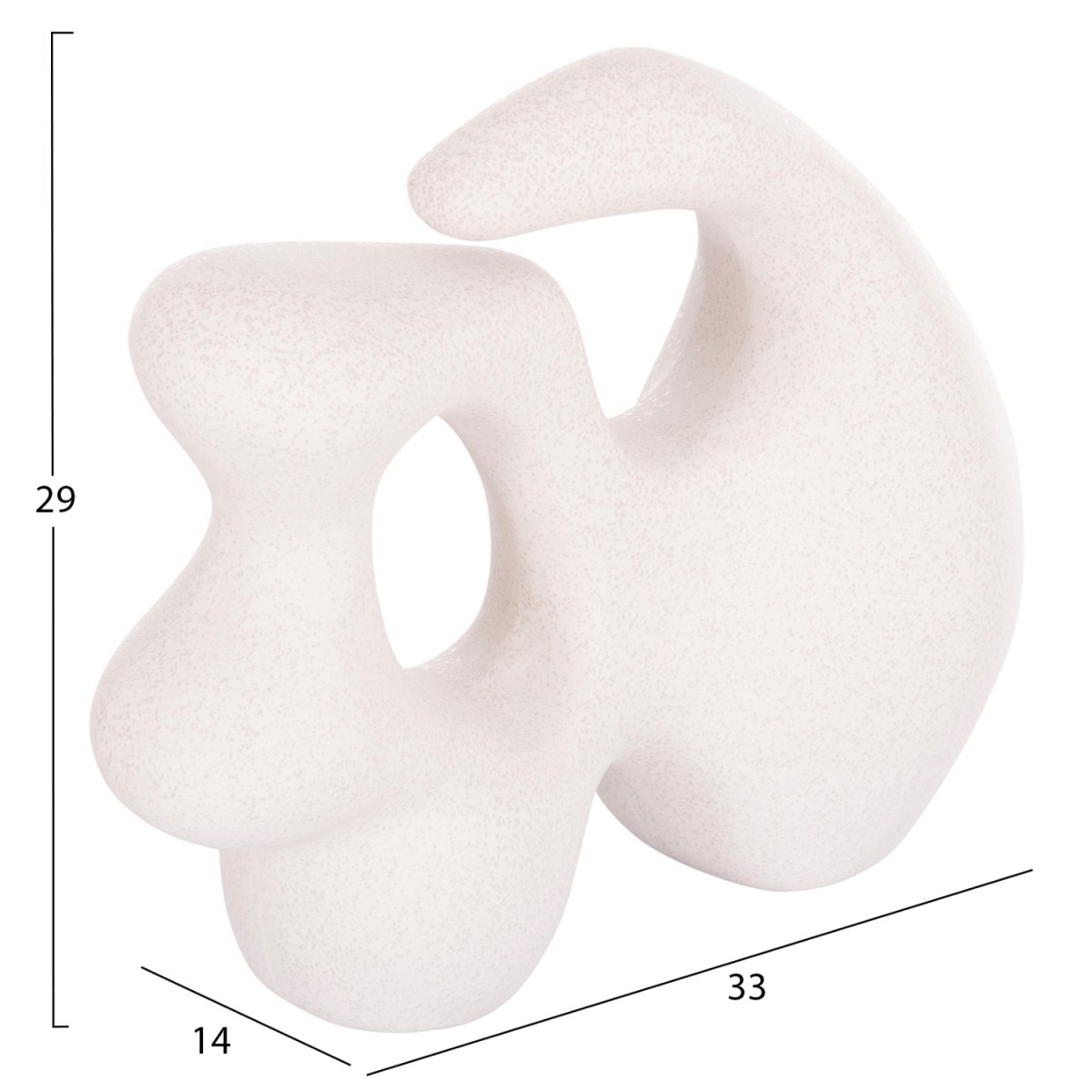 ΕΠΙΤΡΑΠΕΖΙΟ ΚΕΡΑΜΙΚΟ ΔΙΑΚΟΣΜΗΤΙΚΟ ΣΕΙΡΑ ISIL HM4596 ΚΡΥΣΤΑΛΛ.ΥΠΟΛΕΥΚΟ 33x14x29Υ εκ