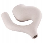 ΕΠΙΤΡΑΠΕΖΙΟ ΚΕΡΑΜΙΚΟ ΔΙΑΚΟΣΜΗΤΙΚΟ ISIL HM4597.01 ΥΠΟΛΕΥΚΟ ΚΡΥΣΤΑΛΛΙΚΟ 29x11x29Υεκ