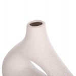 ΕΠΙΤΡΑΠΕΖΙΟ ΚΕΡΑΜΙΚΟ ΔΙΑΚΟΣΜΗΤΙΚΟ ISIL HM4597.01 ΥΠΟΛΕΥΚΟ ΚΡΥΣΤΑΛΛΙΚΟ 29x11x29Υεκ