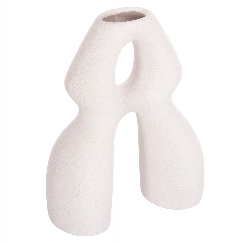 ΕΠΙΤΡΑΠΕΖΙΟ ΚΕΡΑΜΙΚΟ ΔΙΑΚΟΣΜΗΤΙΚΟ ISIL HM4598.01 ΥΠΟΛΕΥΚΟ ΚΡΥΣΤΑΛΛΙΚΟ 25x9x29,5Υεκ