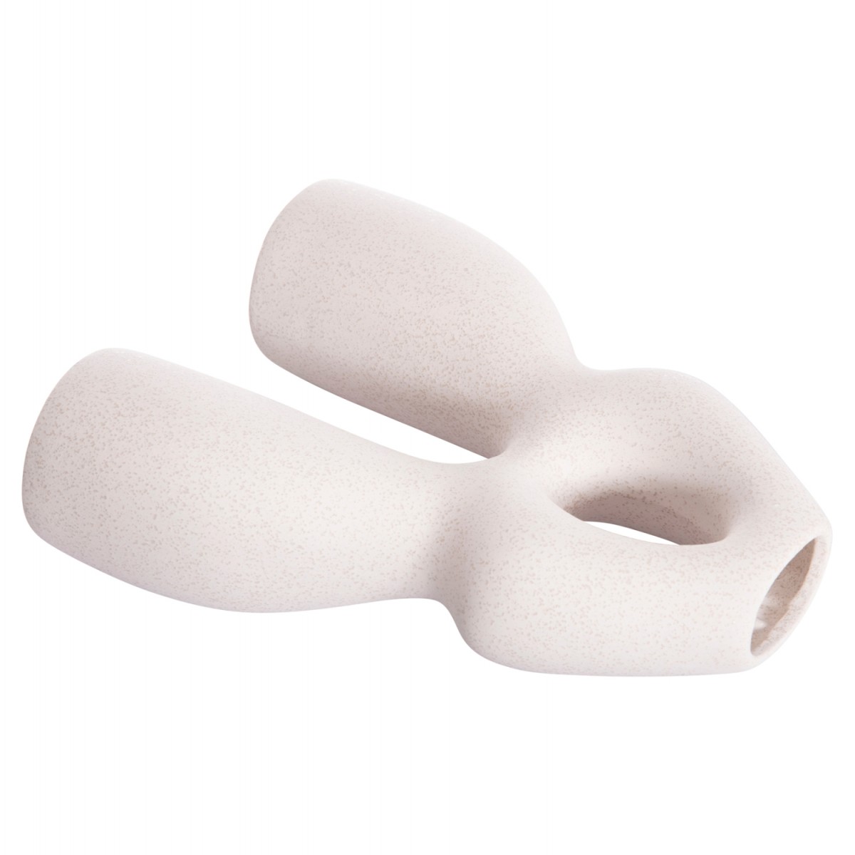 ΕΠΙΤΡΑΠΕΖΙΟ ΚΕΡΑΜΙΚΟ ΔΙΑΚΟΣΜΗΤΙΚΟ ISIL HM4598.01 ΥΠΟΛΕΥΚΟ ΚΡΥΣΤΑΛΛΙΚΟ 25x9x29,5Υεκ