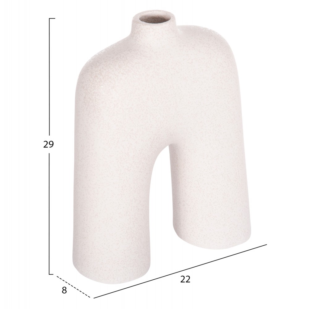 ΕΠΙΤΡΑΠΕΖΙΟ ΚΕΡΑΜΙΚΟ ΔΙΑΚΟΣΜΗΤΙΚΟ ISIL HM4599.01 ΚΡΥΣΤΑΛΛ.ΥΠΟΛΕΥΚΟ 22x8x29Υεκ