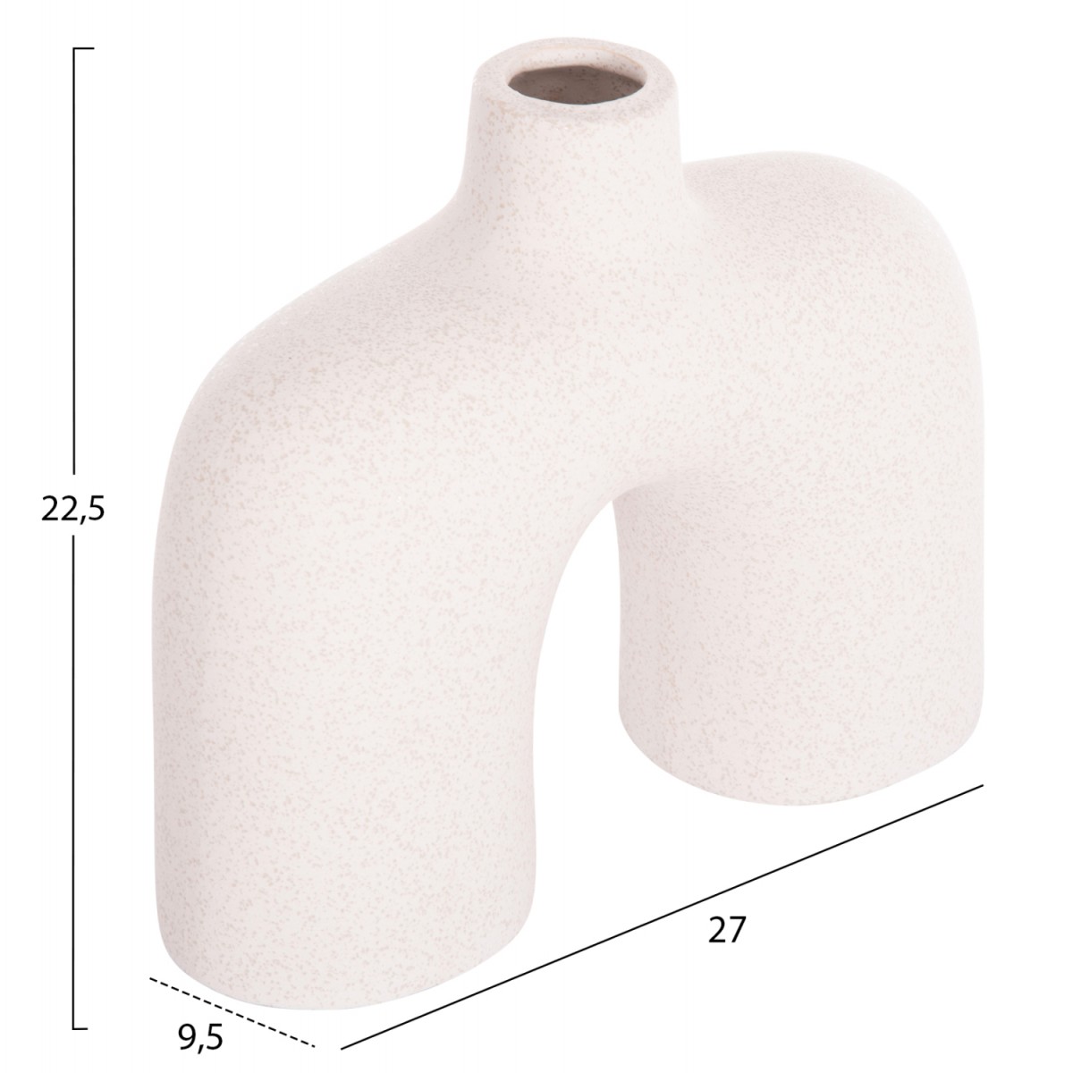 ΕΠΙΤΡΑΠΕΖΙΟ ΚΕΡΑΜΙΚΟ ΔΙΑΚΟΣΜΗΤΙΚΟ ISIL HM4600.01 ΚΡΥΣΤΑΛΛ.ΥΠΟΛΕΥΚΟ 27x9.5x22.5Υεκ