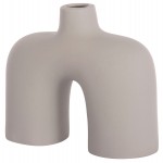 ΕΠΙΤΡΑΠΕΖΙΟ ΚΕΡΑΜΙΚΟ ΔΙΑΚΟΣΜΗΤΙΚΟ ISIL HM4600.03 ΓΚΡΙ ΜΑΤ  27x9,5x22,5Υ εκ.