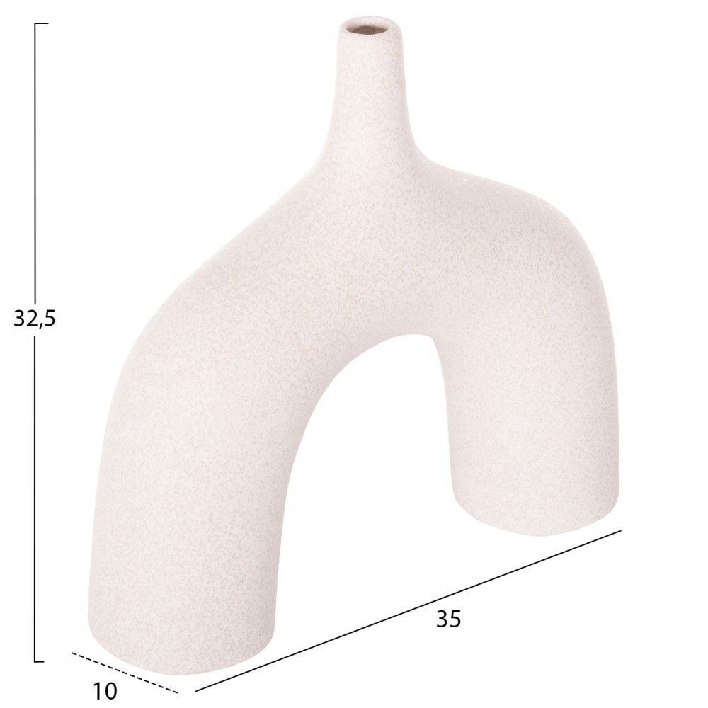 ΕΠΙΤΡΑΠΕΖΙΟ ΚΕΡΑΜΙΚΟ ΔΙΑΚΟΣΜΗΤΙΚΟ ΣΕΙΡΑ ISIL HM4601.01 ΚΡΥΣΤΑΛΛ.ΥΠΟΛΕΥΚΟ 35x10x32.5Υεκ