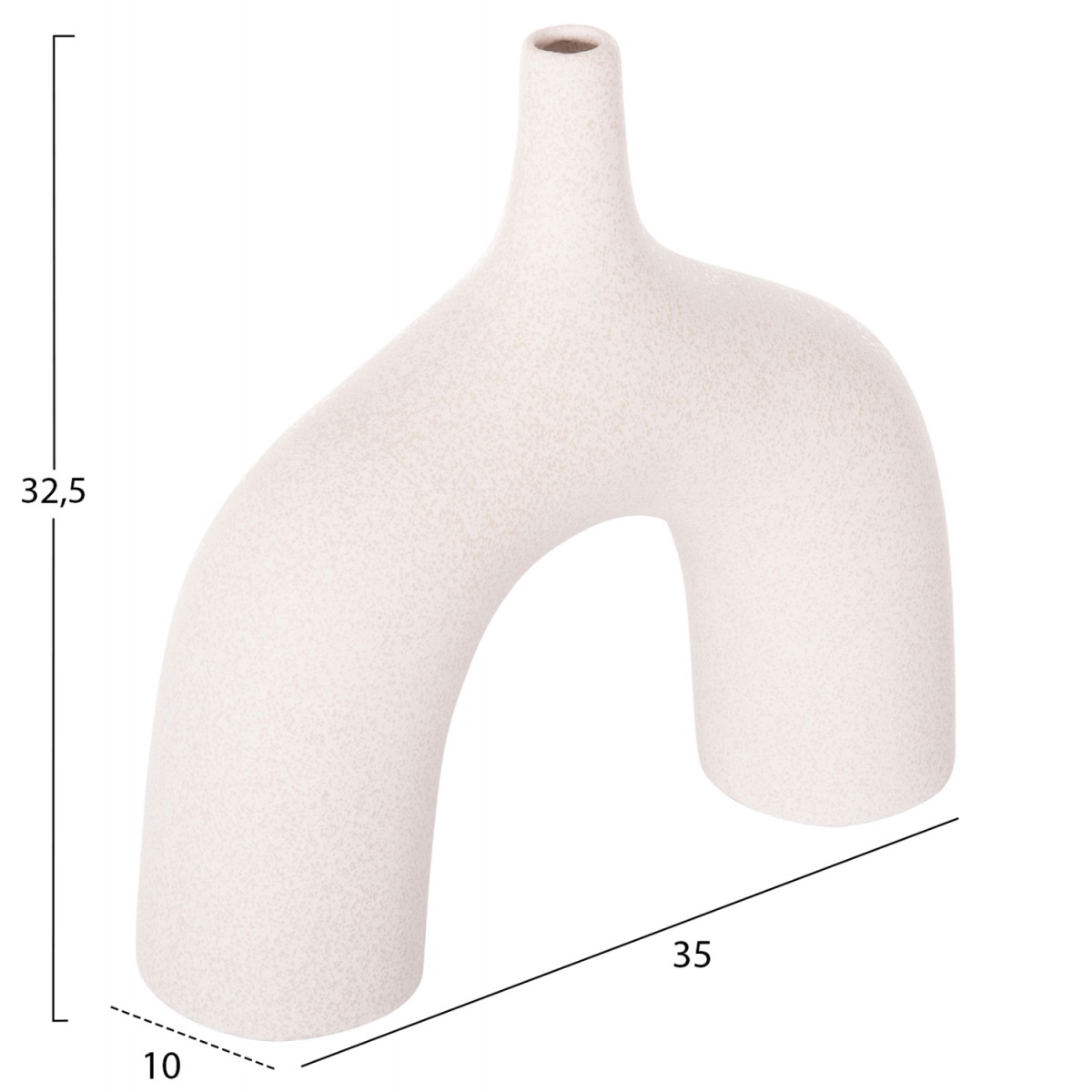 ΕΠΙΤΡΑΠΕΖΙΟ ΚΕΡΑΜΙΚΟ ΔΙΑΚΟΣΜΗΤΙΚΟ ΣΕΙΡΑ ISIL HM4601.01 ΚΡΥΣΤΑΛΛ.ΥΠΟΛΕΥΚΟ 35x10x32.5Υεκ