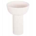 ΕΠΙΤΡΑΠΕΖΙΟ ΚΕΡΑΜΙΚΟ ΔΙΑΚΟΣΜΗΤΙΚΟ ELENDIL HM4602.01 ΥΠΟΛΕΥΚΟ ΚΡΥΣΤΑΛΛΙΚΟ Φ23x32Υ εκ.