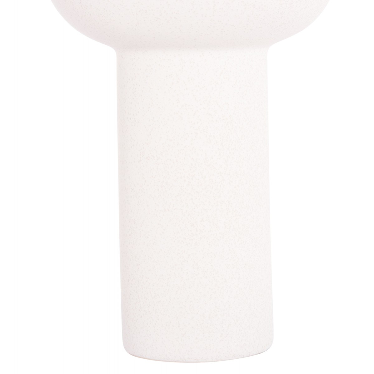 ΕΠΙΤΡΑΠΕΖΙΟ ΚΕΡΑΜΙΚΟ ΔΙΑΚΟΣΜΗΤΙΚΟ ELENDIL HM4602.01 ΥΠΟΛΕΥΚΟ ΚΡΥΣΤΑΛΛΙΚΟ Φ23x32Υ εκ.