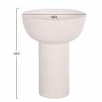 ΕΠΙΤΡΑΠΕΖΙΟ ΚΕΡΑΜΙΚΟ ΔΙΑΚΟΣΜΗΤΙΚΟ ELENDIL HM4603.01 ΥΠΟΛΕΥΚΟ ΚΡΥΣΤΑΛΛΙΚΟ Φ20x26,5Υεκ