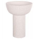 ΕΠΙΤΡΑΠΕΖΙΟ ΚΕΡΑΜΙΚΟ ΔΙΑΚΟΣΜΗΤΙΚΟ ELENDIL HM4603.01 ΥΠΟΛΕΥΚΟ ΚΡΥΣΤΑΛΛΙΚΟ Φ20x26,5Υεκ