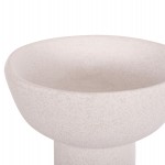 ΕΠΙΤΡΑΠΕΖΙΟ ΚΕΡΑΜΙΚΟ ΔΙΑΚΟΣΜΗΤΙΚΟ ELENDIL HM4603.01 ΥΠΟΛΕΥΚΟ ΚΡΥΣΤΑΛΛΙΚΟ Φ20x26,5Υεκ